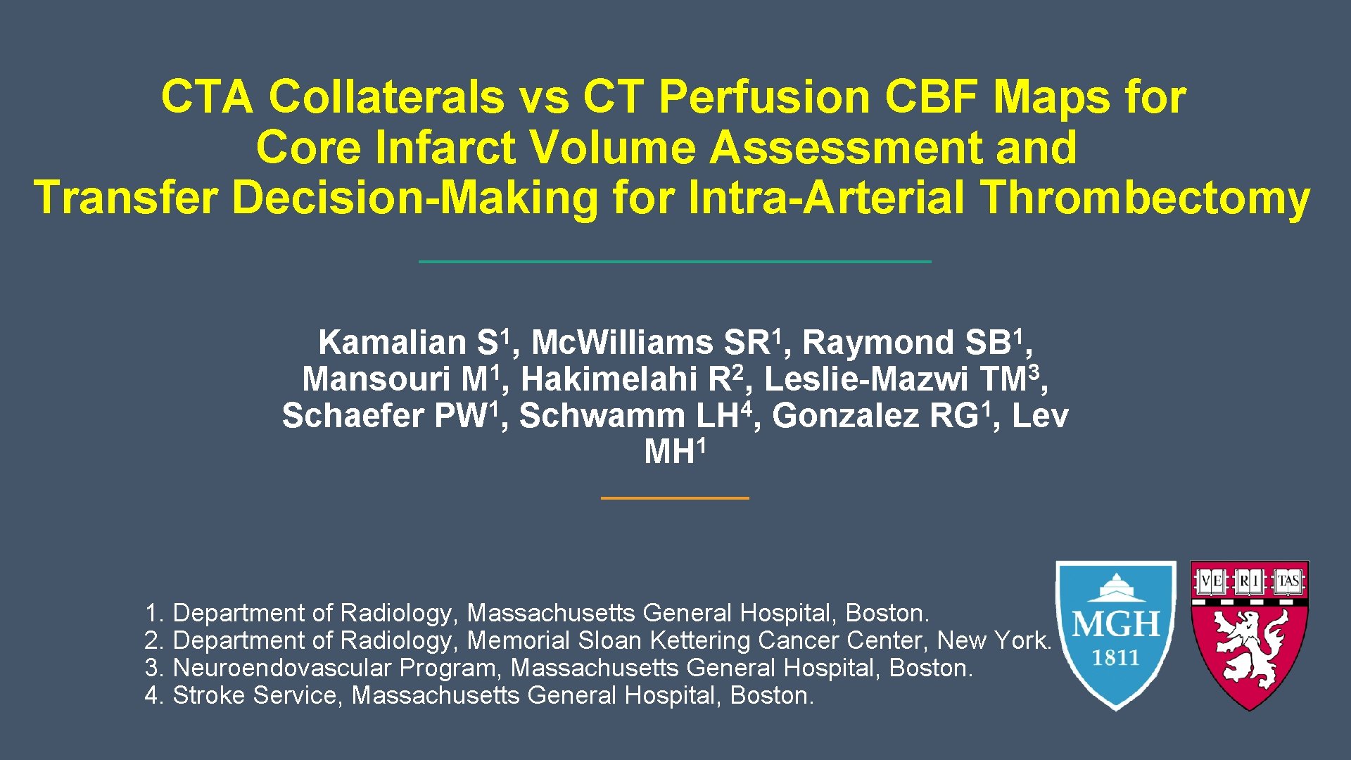 1 CTA Collaterals vs CT Perfusion CBF Maps for Core Infarct Volume Assessment and