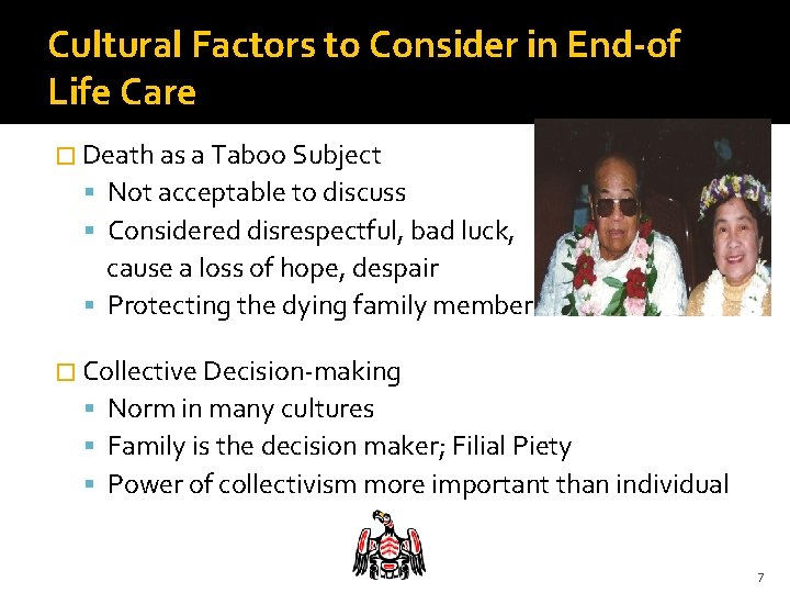 Cultural Factors to Consider in End-of Life Care � Death as a Taboo Subject