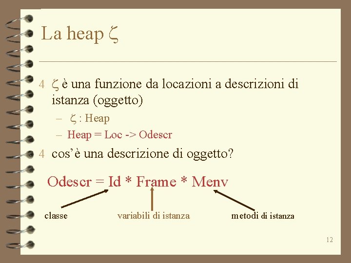 La heap z 4 z è una funzione da locazioni a descrizioni di istanza