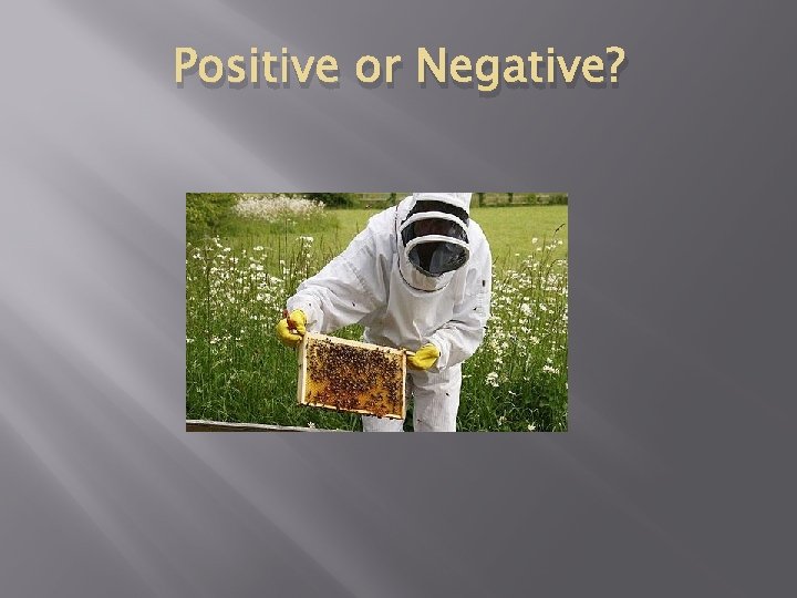 Positive or Negative? 