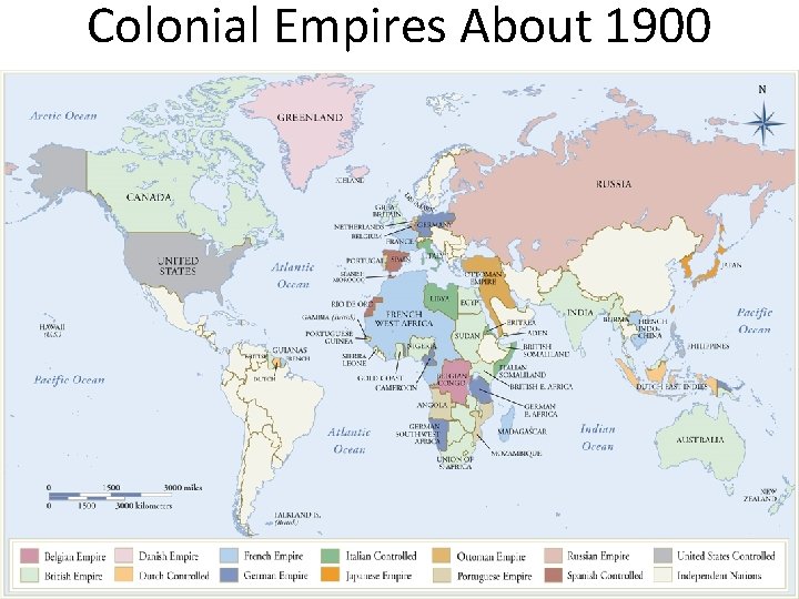 Colonial Empires About 1900 