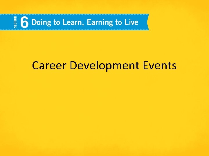 Career Development Events 