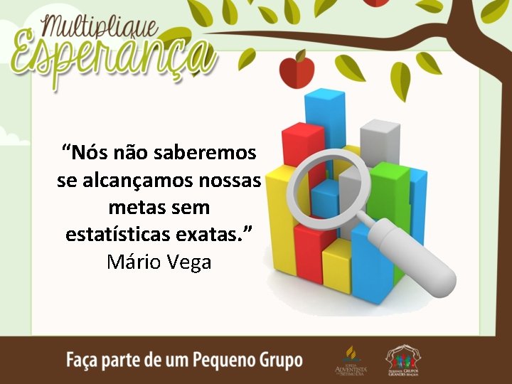 “Nós não saberemos se alcançamos nossas metas sem estatísticas exatas. ” Mário Vega 