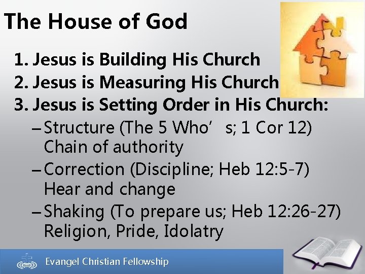 The House of God 1. Jesus is Building His Church 2. Jesus is Measuring