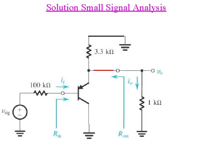 Solution Small Signal Analysis 