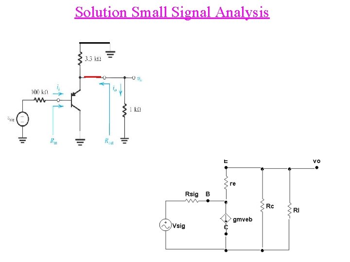 Solution Small Signal Analysis 