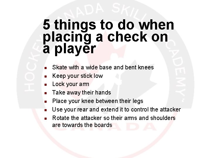 5 things to do when placing a check on a player n n n