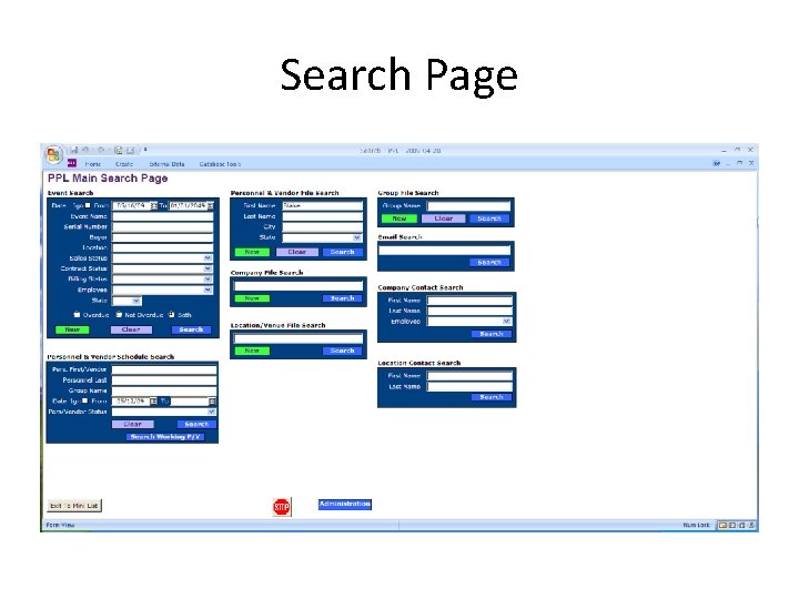 Search Page 