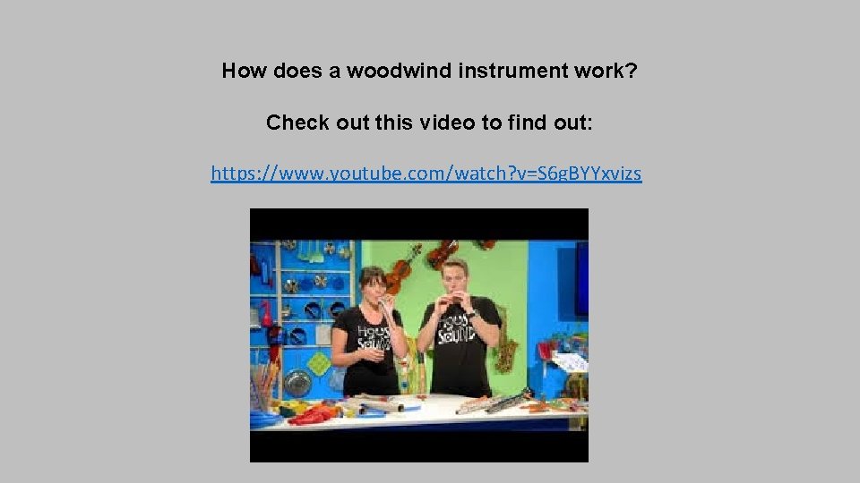 How does a woodwind instrument work? Check out this video to find out: https: