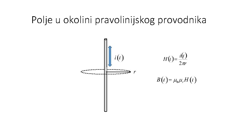 Polje u okolini pravolinijskog provodnika 