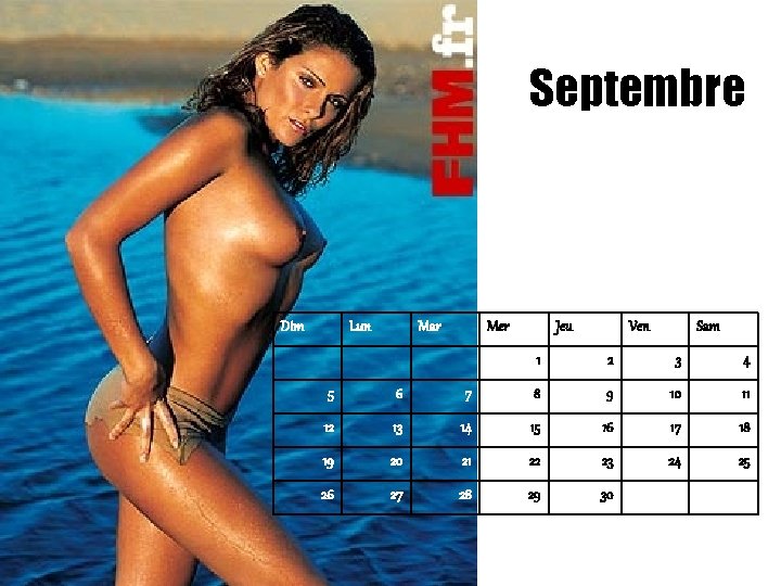 Septembre Dim Lun Mar Mer Jeu Ven Sam 1 2 3 4 5 6