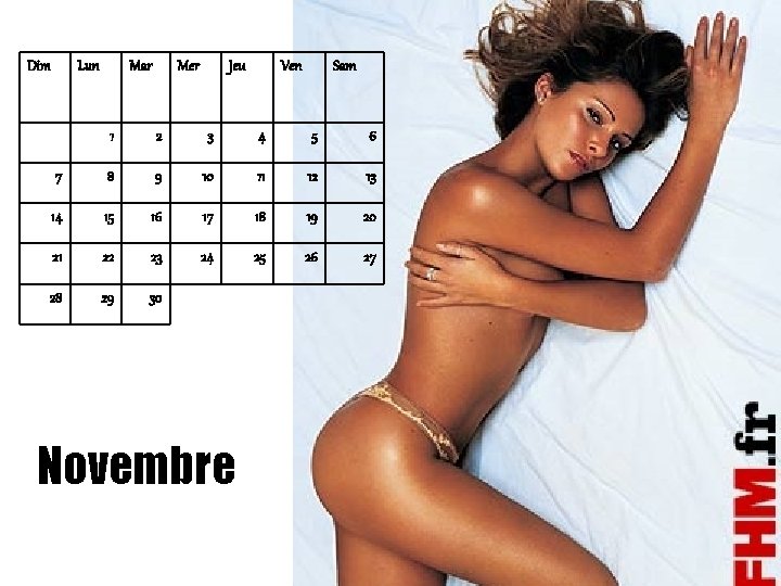 Dim Lun Mar Mer Jeu Ven Sam 1 2 3 4 5 6 7