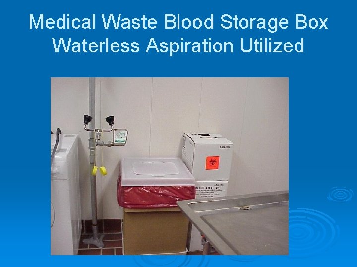Medical Waste Blood Storage Box Waterless Aspiration Utilized 