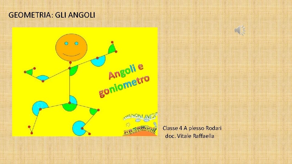 GEOMETRIA: GLI ANGOLI Classe 4 A plesso Rodari doc. Vitale Raffaella 