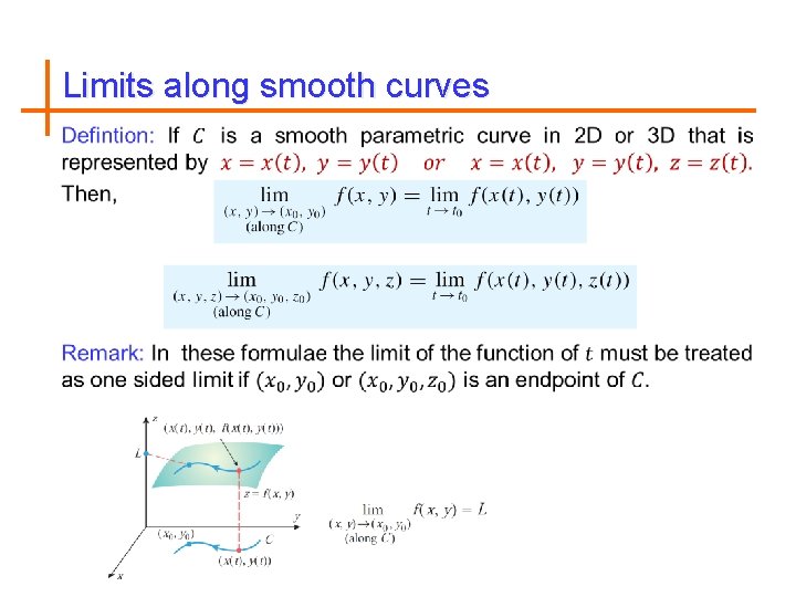 Limits along smooth curves 