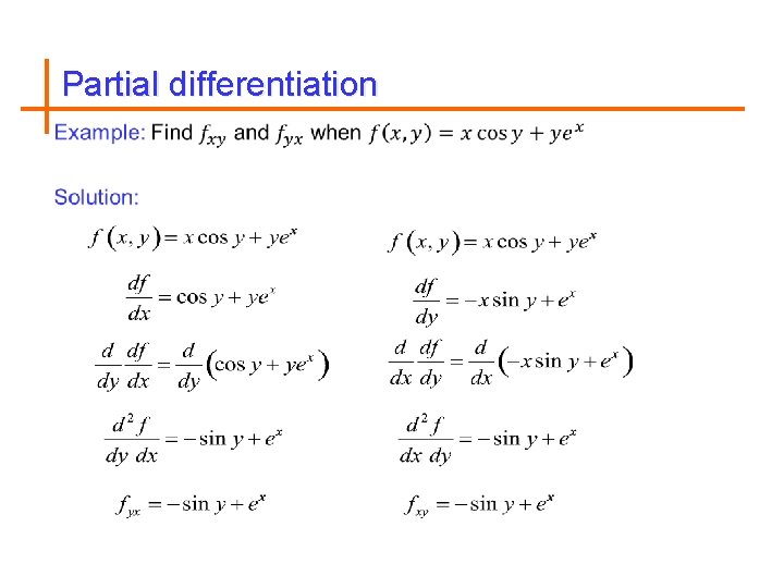 Partial differentiation 