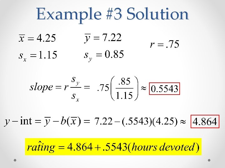 Example #3 Solution 
