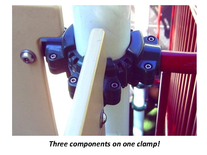 Three components on one clamp! 