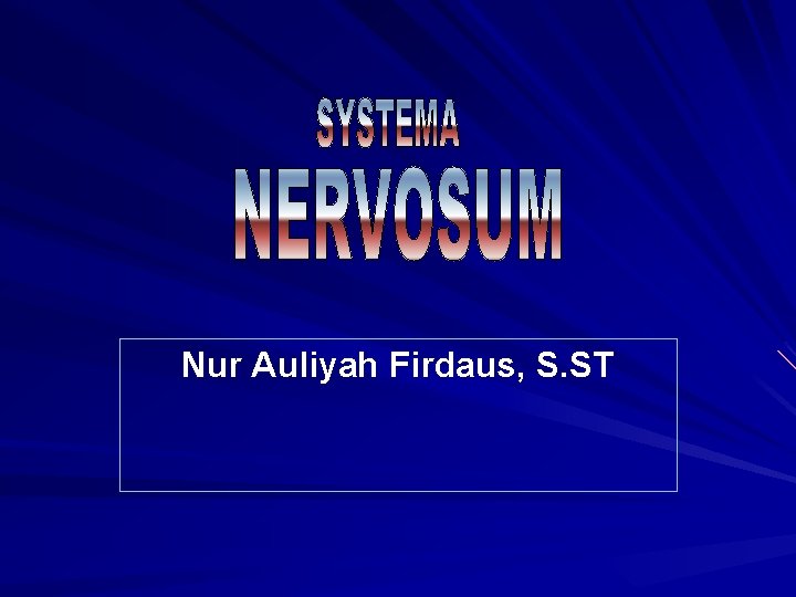 Nur Auliyah Firdaus, S. ST 