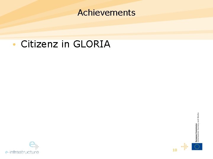 Achievements • Citizenz in GLORIA 18 