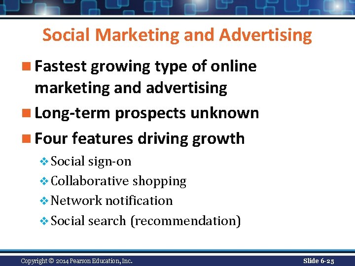 Social Marketing and Advertising n Fastest growing type of online marketing and advertising n