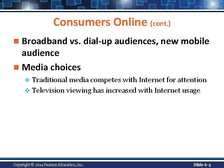 Consumers Online (cont. ) n Broadband vs. dial-up audiences, new mobile audience n Media