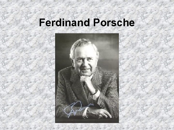 Ferdinand Porsche 