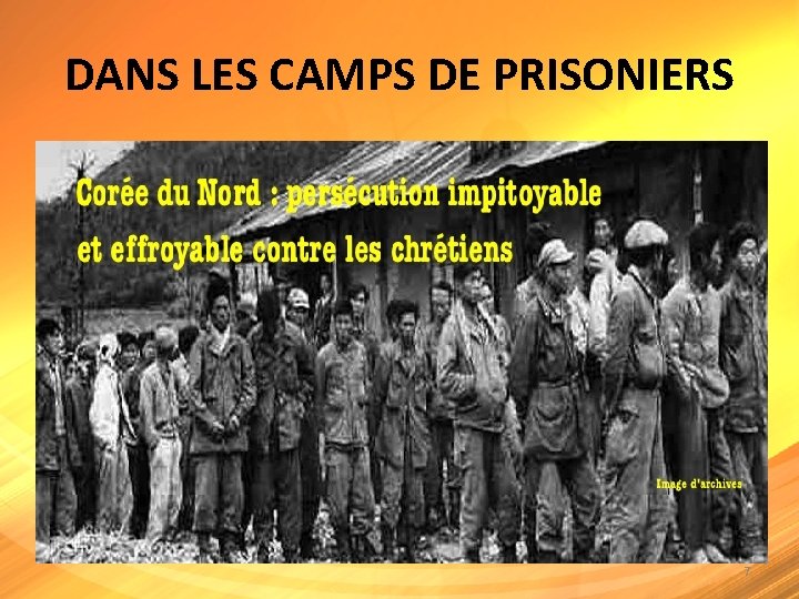 DANS LES CAMPS DE PRISONIERS INCROYABLE: LES CHRÉTIENS NORD CORÉENS TROUVENT DES FAÇONS DE