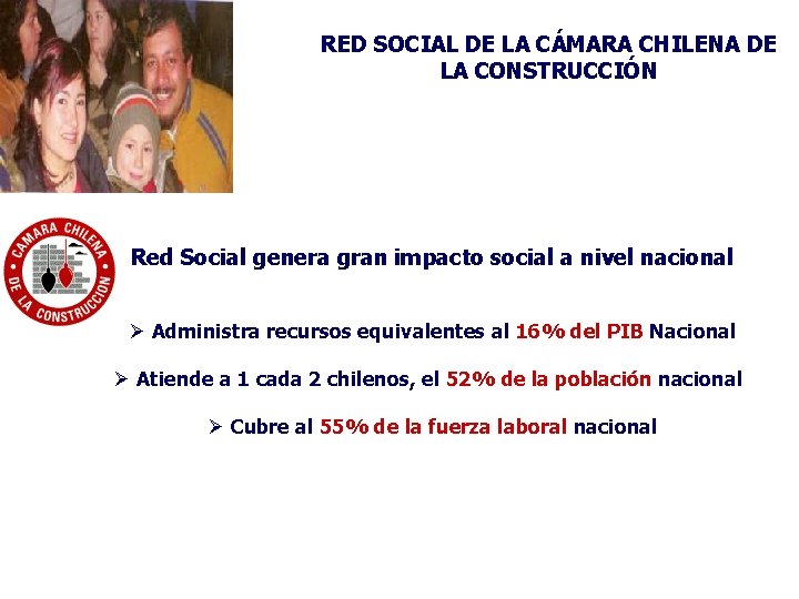 RED SOCIAL DE LA CÁMARA CHILENA DE LA CONSTRUCCIÓN Red Social genera gran impacto