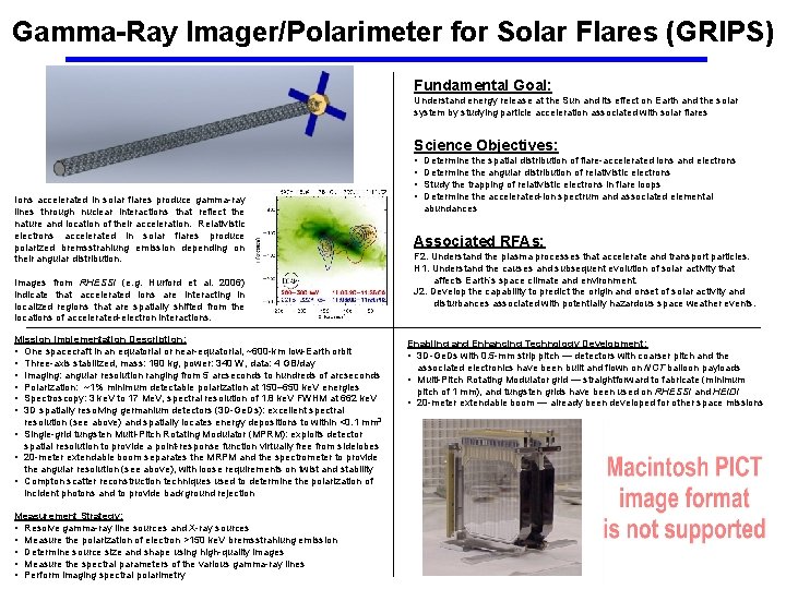 Gamma-Ray Imager/Polarimeter for Solar Flares (GRIPS) Fundamental Goal: Understand energy release at the Sun