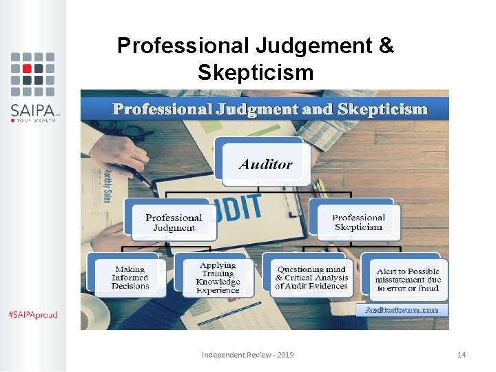 Professional Judgement & Skepticism Independent Review - 2019 14 Professional Judgement & Skepticism Independent Review - 2019 14