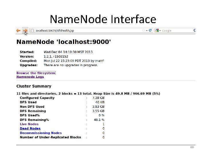 Name. Node Interface 89 