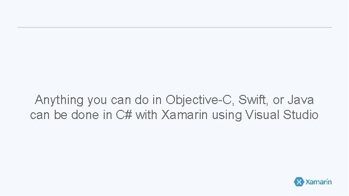 Anything you can do in Objective-C, Swift, or Java can be done in C#