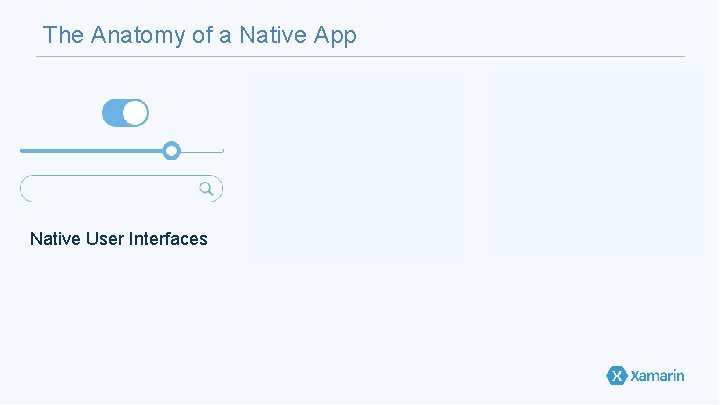 The Anatomy of a Native App Native User Interfaces Native API Access Native Performance