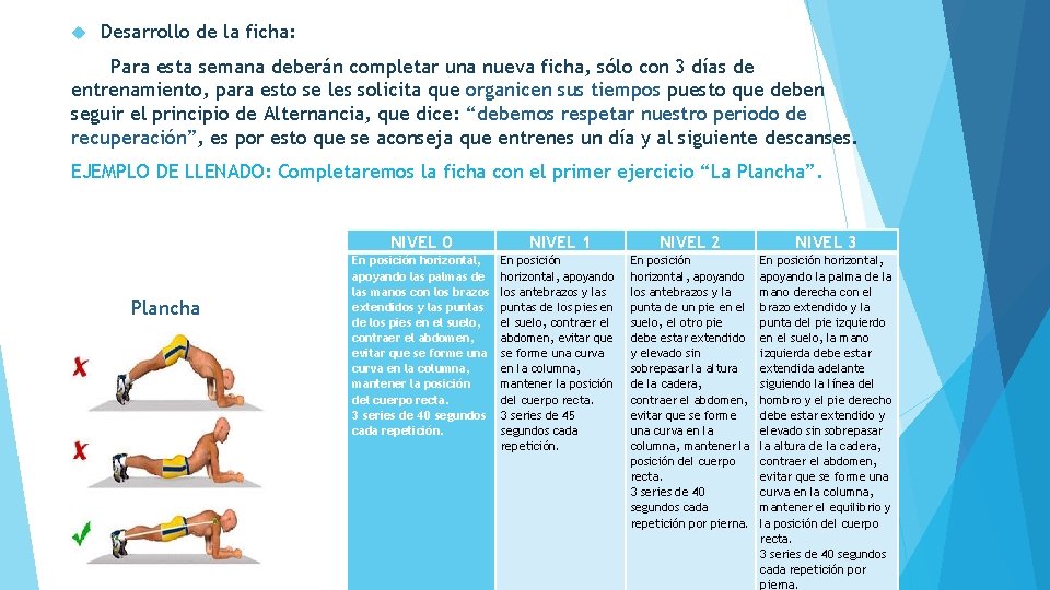  Desarrollo de la ficha: Para esta semana deberán completar una nueva ficha, sólo