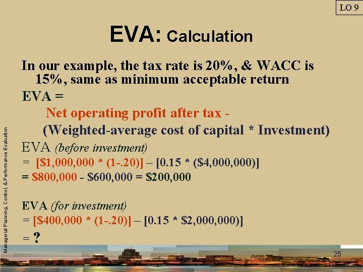 Acca Eva Example STUDENT CHAPTER 11 MANAGERIAL ACCOUNTING Power Point Presentation