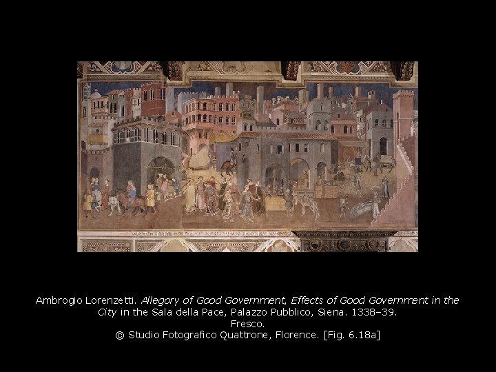 Ambrogio Lorenzetti. Allegory of Good Government, Effects of Good Government in the City in