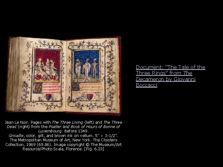 Document: "The Tale of the Three Rings" from The Decameron by Giovanni Boccacci Jean