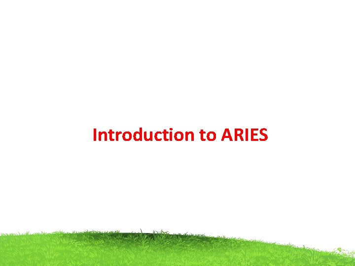 Introduction to ARIES 