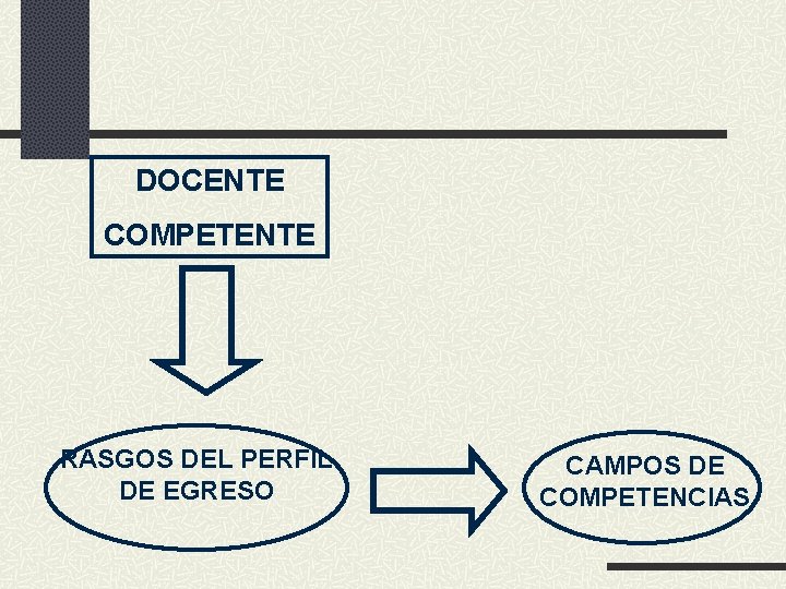 DOCENTE COMPETENTE RASGOS DEL PERFIL DE EGRESO CAMPOS DE COMPETENCIAS 