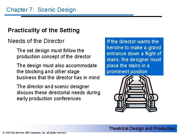 Chapter 7: Scenic Design Practicality of the Setting Needs of the Director The set