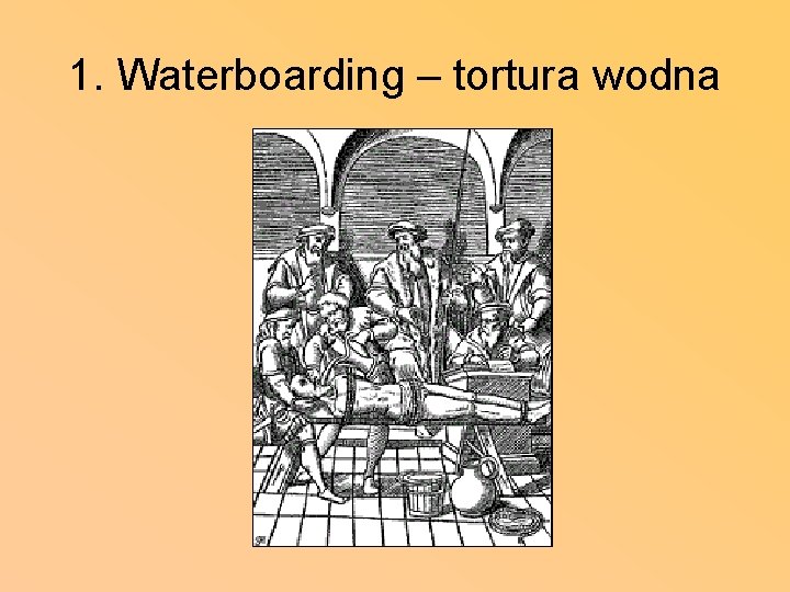 1. Waterboarding – tortura wodna 