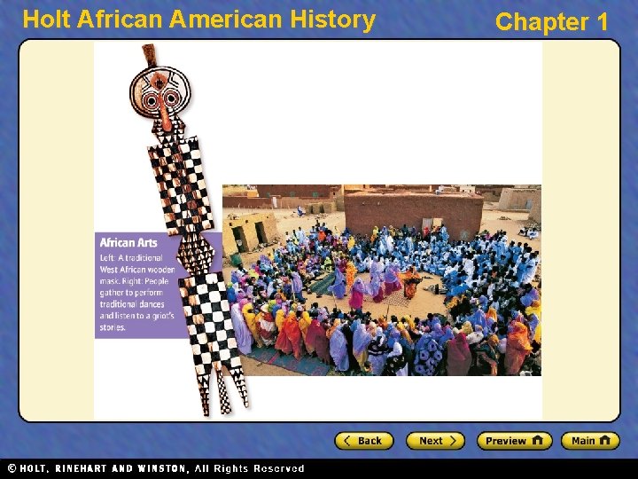 Holt African American History Chapter 1 