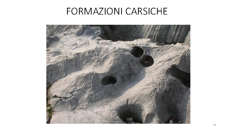 FORMAZIONI CARSICHE 27 