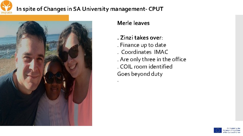 In spite of Changes in SA University management- CPUT Merle leaves. Zinzi takes over: