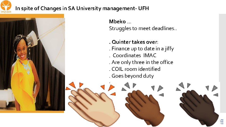 In spite of Changes in SA University management- UFH Mbeko … Struggles to meet
