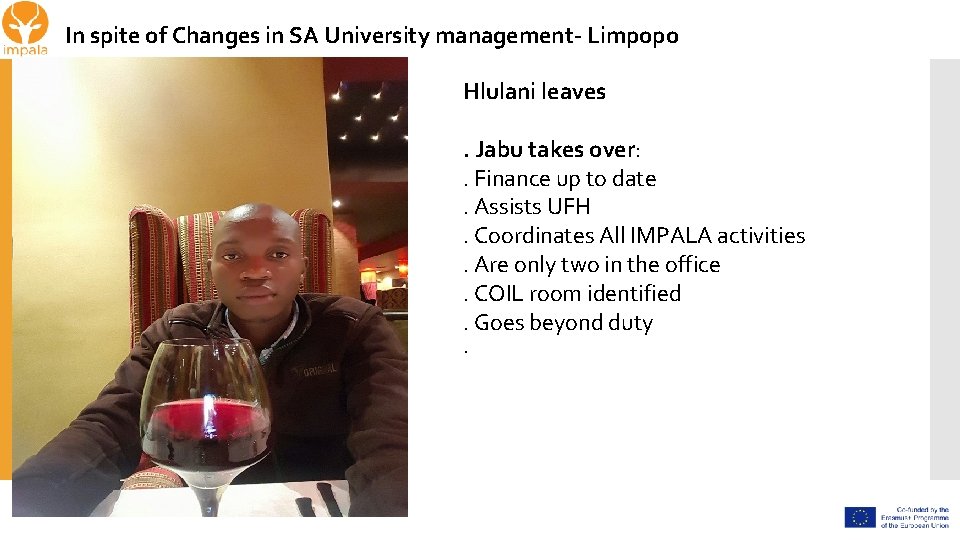 In spite of Changes in SA University management- Limpopo Hlulani leaves. Jabu takes over: