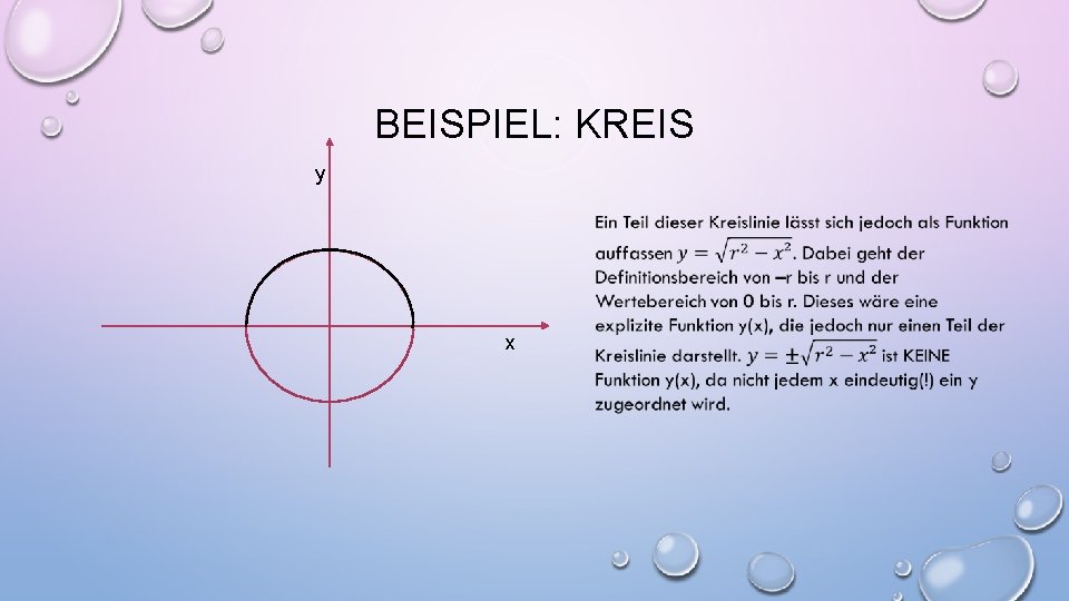 BEISPIEL: KREIS y x 