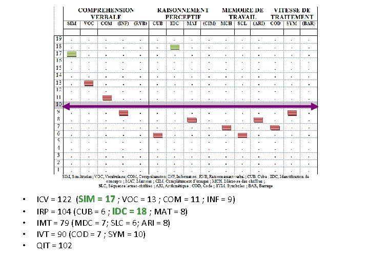  • • • ICV = 122 (SIM = 17 ; VOC = 13