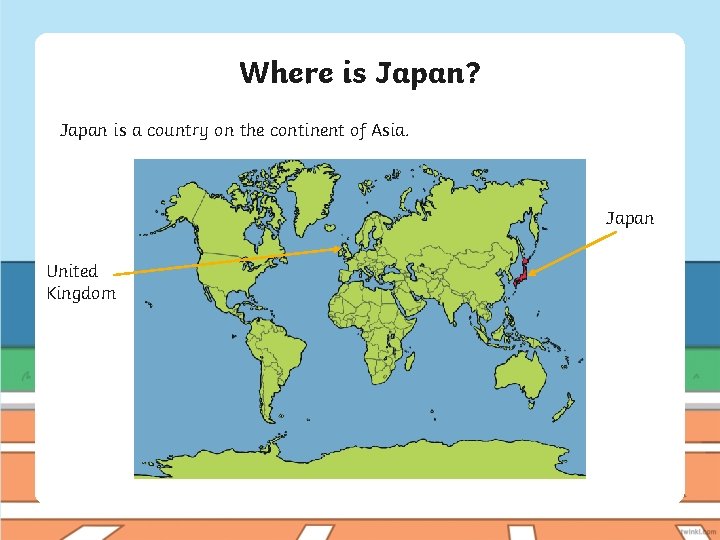 Where is Japan? Japan is a country on the continent of Asia. Japan United